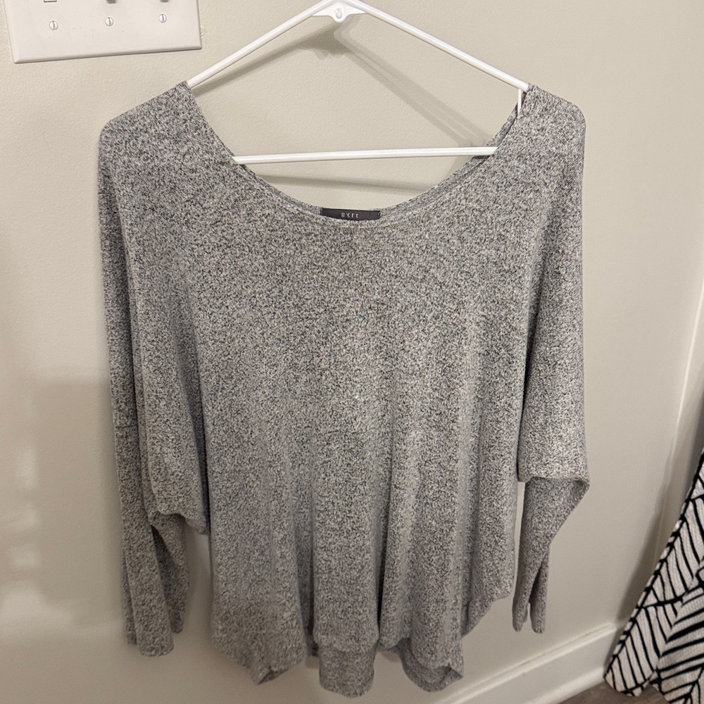 Gray Long Sleeve Sweater. Cross Posted